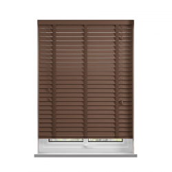 50mm Walnut Timberlux Basswood Venetian Blinds 